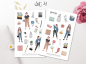 Preview: Girls Planner Sticker Set